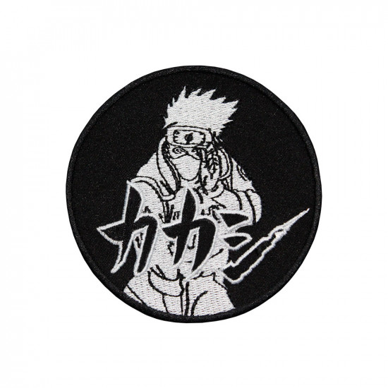 Naruto Anime Kakashi Logo Embroidered Sew-on / Iron-on / Velcro Patch