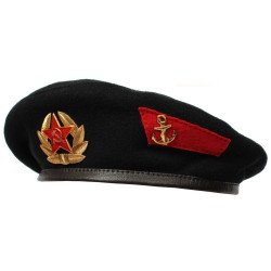 Soviet   military marines black beret summer hat Soviet   military marines black beret summer hat