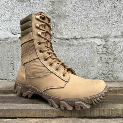 "Sprint" Beige Mesh Boots: Ukrainian Military Desert-Type Tactical Footwear - Lightweight and Durable Summer Boots for Men, Ideal for Hiking and Work. "Sprint" Beige Mesh Boots: Ukrainian Military Desert-Type Tactical Footwear - Lightweight and Durable Summer Boots for Men, Ideal for Hiking and Work.