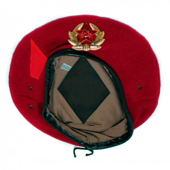 Été de militaires de béret de bordeaux soviétique russe spetsnaz chapeau Été de militaires de béret de bordeaux soviétique russe spetsnaz chapeau