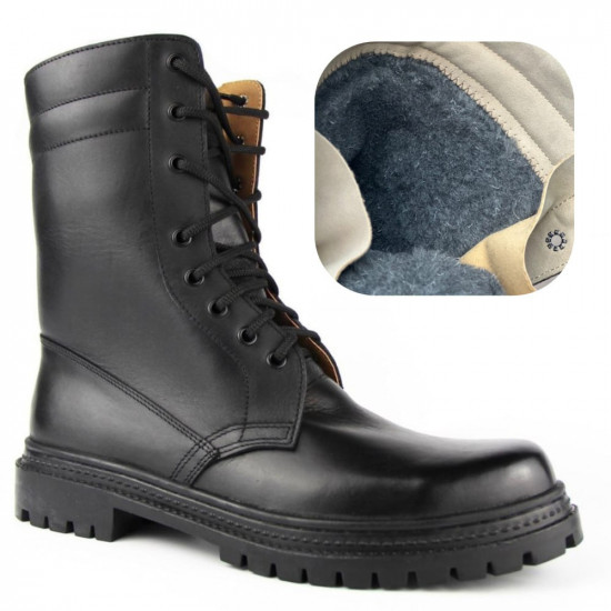 Ukrainian Army Boots “Nator R” | Black Tactical Leather Winter High Boots Ukrainian Army Boots “Nator R” | Black Tactical Leather Winter High Boots