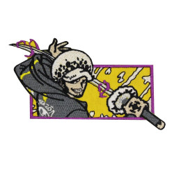 One Piece Trafalgar D. Water Law Patch Sew on / Iron on /Velcro One Piece Trafalgar D. Water Law Patch Sew on / Iron on /Velcro