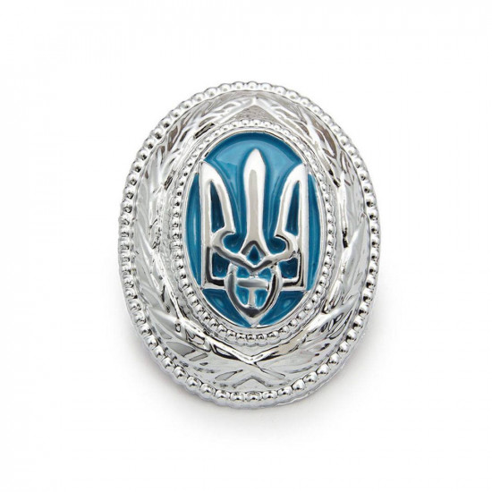 Ukrainian Army Cockade Set | Golden, Silver & Black Military Cap Badges with Trident Emblem Ukrainian Army Cockade Set | Golden, Silver & Black Military Cap Badges with Trident Emblem
