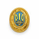 Ukrainian Army Cockade Set | Golden, Silver & Black Military Cap Badges with Trident Emblem Ukrainian Army Cockade Set | Golden, Silver & Black Military Cap Badges with Trident Emblem