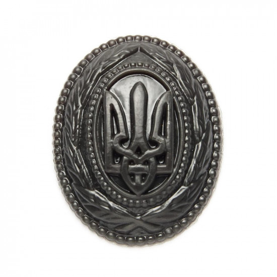 Ukrainian Army Cockade Set | Golden, Silver & Black Military Cap Badges with Trident Emblem Ukrainian Army Cockade Set | Golden, Silver & Black Military Cap Badges with Trident Emblem