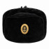 Soviet army naval officer fur winter black hat ushanka earflaps