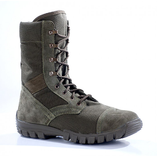 Botas tácticas de cuero para airsoft "tropik" verde oliva 3351