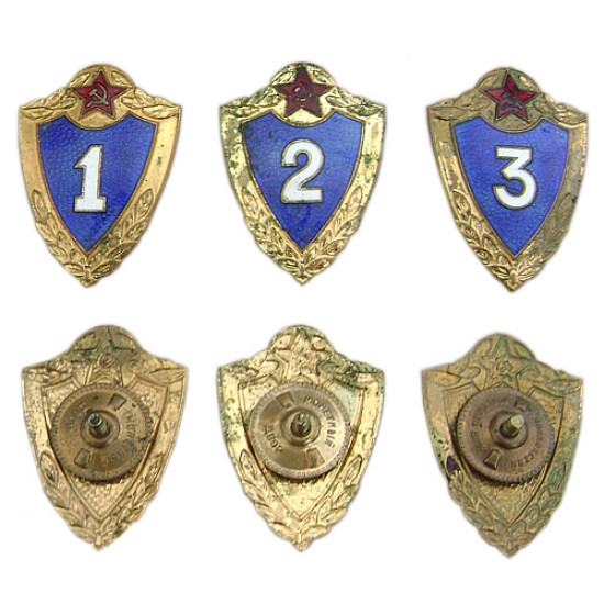 1940-50 soviet (russia) hot enamel brass badges kit