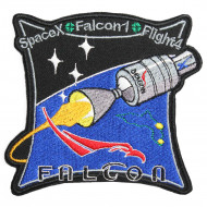 SpaceX Falcon 1 Flight 4 Space Mission Patch Sew-on handmade embroidery SpaceX Falcon 1 Flight 4 Space Mission Patch Sew-on handmade embroidery