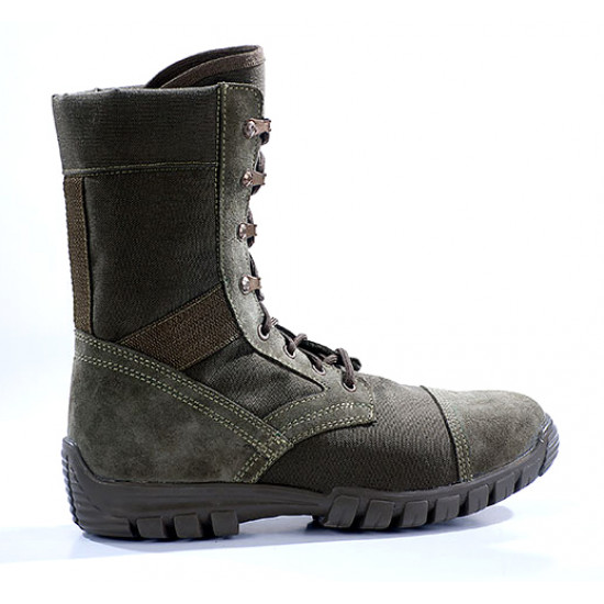 Botas tácticas de cuero para airsoft "tropik" verde oliva 3351