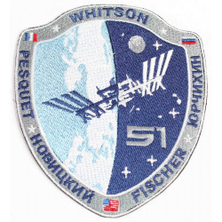 Die Internationale Raumstation ISS Expedition 51 Patch Handgemachte Stickerei zum Aufnähen Die Internationale Raumstation ISS Expedition 51 Patch Handgemachte Stickerei zum Aufnähen