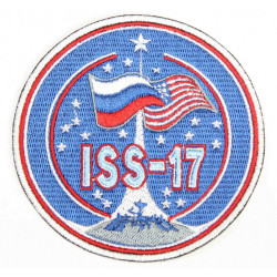 ISS-17 Space Expedition USA und Russland Patch Aufgenähte handgefertigte Stickerei ISS-17 Space Expedition USA und Russland Patch Aufgenähte handgefertigte Stickerei