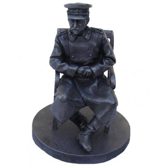 Soviet Union Miniature of Stalin Metal USSR Sculpture