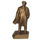 Golden bust of Soviet communist revolutionary Vladimir Ilyich (aka Lenin).