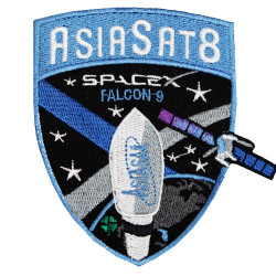 AsiaSat 8 SpaceX Falcon 9 Space Mission Patch Sew-on embroidery AsiaSat 8 SpaceX Falcon 9 Space Mission Patch Sew-on embroidery