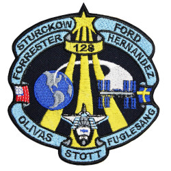 STS-128 NASA Space Shuttle Mission ISS Stickaufnäher mit aufgenähten Ärmeln STS-128 NASA Space Shuttle Mission ISS Stickaufnäher mit aufgenähten Ärmeln