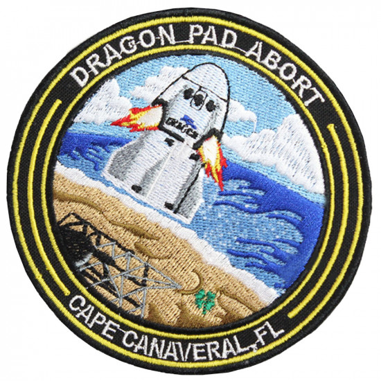 ドラゴンパッドアボートケープカナベラル空軍基地SpaceXパッチ縫い付け刺繍