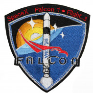 Falcon 1 Flight 3 Mission The First Space Flight SpaceX Patch Sew-on embroidery Falcon 1 Flight 3 Mission The First Space Flight SpaceX Patch Sew-on embroidery