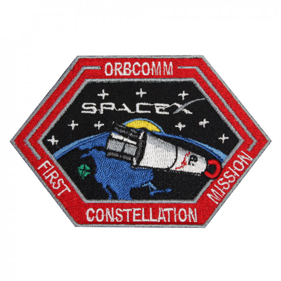 Orbcomm First Constellation Mission SpaceX FalconPatch縫い付け刺繍