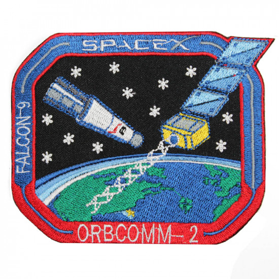 Orbcomm 2 Falcon 9 SpaceX Elon Musk flight 20 Patch Bordado para coser