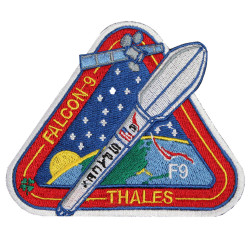 Thales Falcon 9 SpaceX United States Space Mission F9 Handgenäht zum Aufnähen Thales Falcon 9 SpaceX United States Space Mission F9 Handgenäht zum Aufnähen