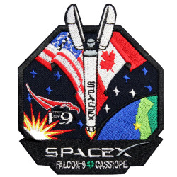 Falcon 9 Cassiope SpaceX F9 Space Mission Patch Sew-on embroidery Falcon 9 Cassiope SpaceX F9 Space Mission Patch Sew-on embroidery
