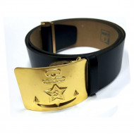 Soviet Union Naval Fleet Navy MARINES Black special leather belt Soviet Union Naval Fleet Navy MARINES Black special leather belt