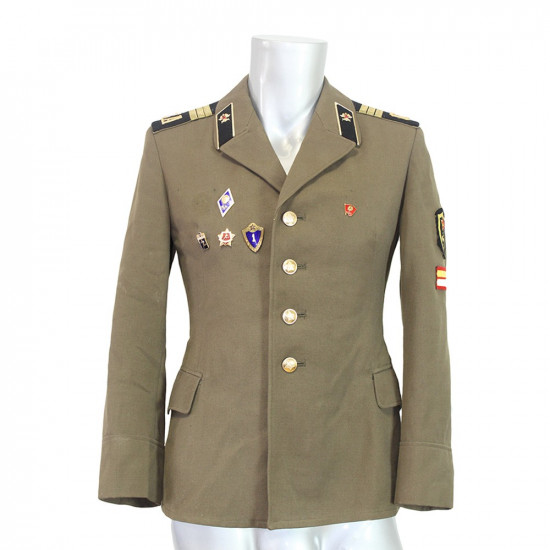 Original USSR   Officer's jacket Red Army WWII with medals