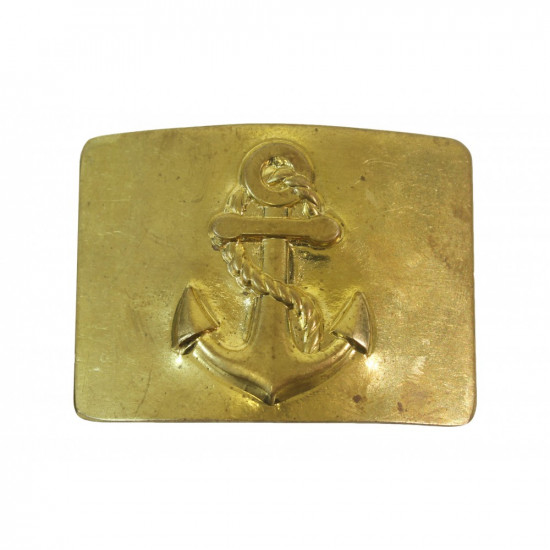   Golden belt buckle of USSR Navy Fleet sailors Soviet marines