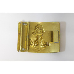 Golden belt buckle of USSR Navy Fleet sailors Soviet marines   Golden belt buckle of USSR Navy Fleet sailors Soviet marines