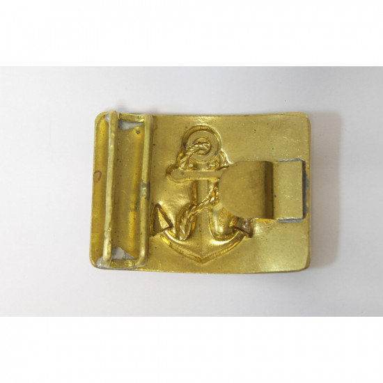 Golden belt buckle of USSR Navy Fleet sailors Soviet marines