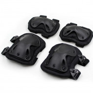 Équipement tactique Airsoft protection militaire noire genouillères/coudières pour équipement Airsoft coussinets modernes Équipement tactique Airsoft protection militaire noire genouillères/coudières pour équipement Airsoft coussinets modernes