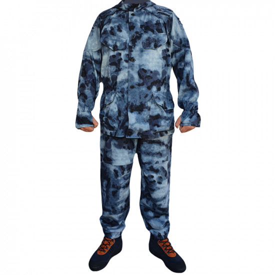 Uniforme de camouflage tactique Blue Moss MPR-71 costume de camouflage Airsoft uniforme avec capuche