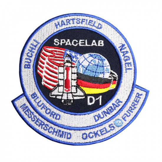 Spacelab D1 NASA Space Shuttle Program STS-61-A Patch Sew-on embroidery