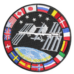 ISS Modulare Raumstation NASA JAXA ESA CSA Projekt Patchhülle ISS Modulare Raumstation NASA JAXA ESA CSA Projekt Patchhülle