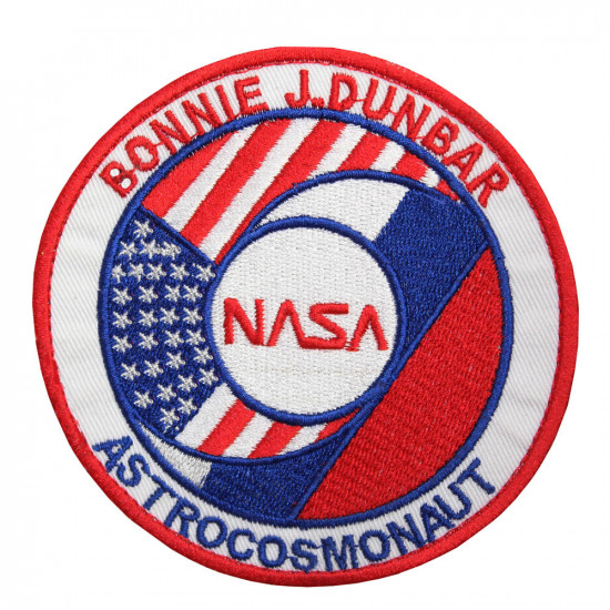 Bonnie J.Dunbar, scientifique astronaute de la NASA, broderie sur les manches