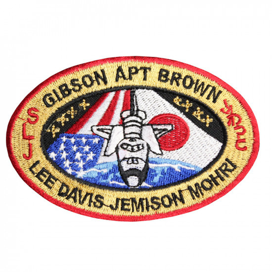 スペースシャトルエンデバーSTS-47ミッションパッチ手作り刺繡