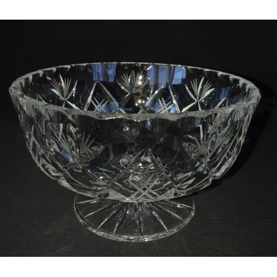 Genuine Czech crystal flower vase made in the Czech Republic for fruits, sweets and vegetables