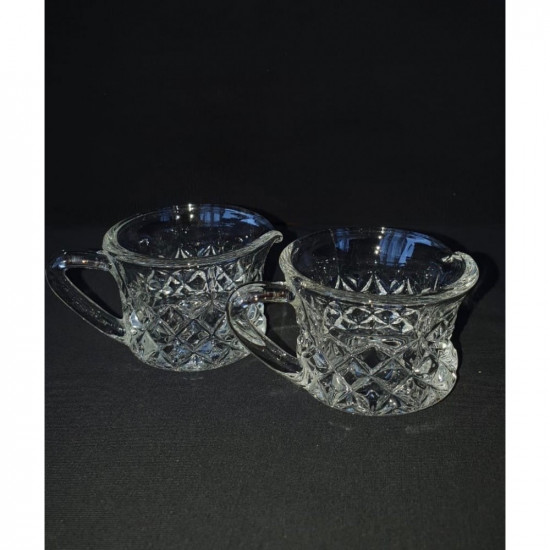 Antique Czech crystal mugs Genuine Soviet Union antique mug for milk, tea and coffee Antique Czech crystal mugs Genuine Soviet Union antique mug for milk, tea and coffee