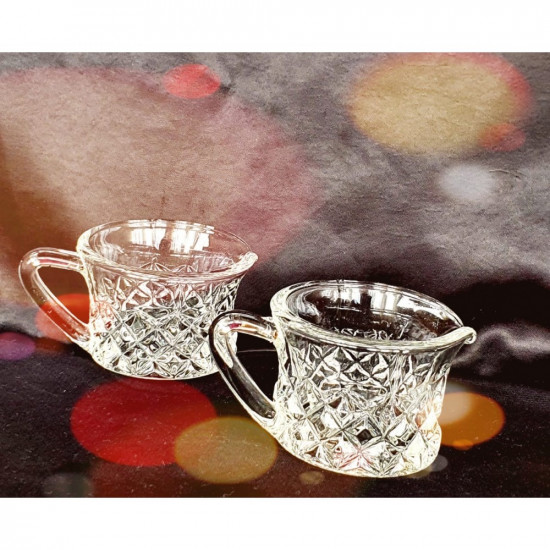 Antique Czech crystal mugs Genuine Soviet Union antique mug for milk, tea  and coffee