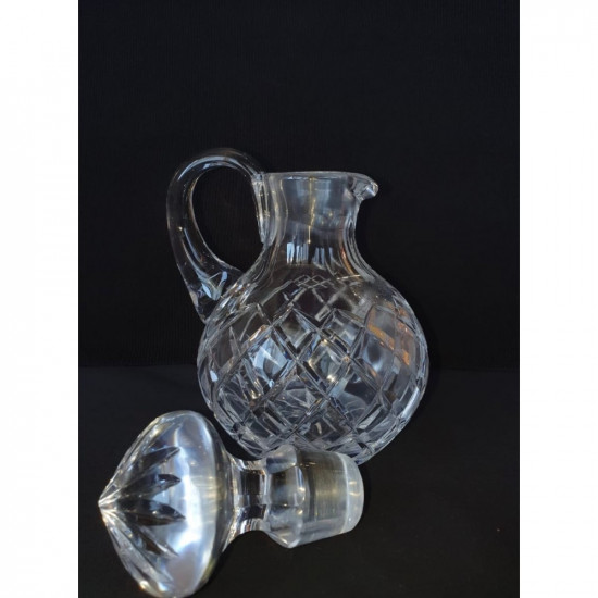 Genuine Czech crystal decanter made in the Czech Republic for alcohol and drinks