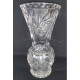 Old czech transparent antique Czech crystal vase glasses water for flowers