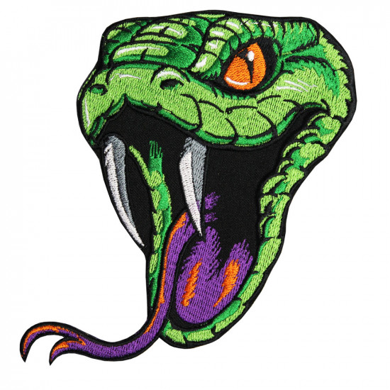 Cobra Head Airsoft game Tactical Snake Patch sleeve handmade embroidery