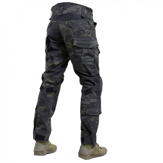 Pantalon anti-déchirure demi-saison Pantalon de camouflage tactique Pantalon d'entraînement renforcé pour un usage quotidien