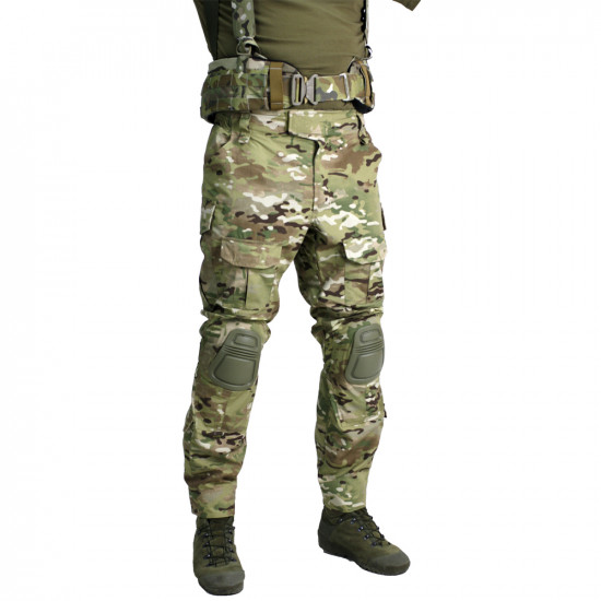 Demi-season Rip-stop pants Tactical camouflage trousers Reinforced training pants for everyday use