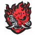 Samurai Oni Demon Cyberpunk 2077 Rockband Patch handgemachte Stickerei