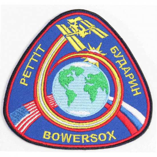 Expedition 6 patch the International Space Station ISS  Sew-on handmade embroidery