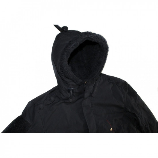 Long winter Jacket Warm black coat for everyday use