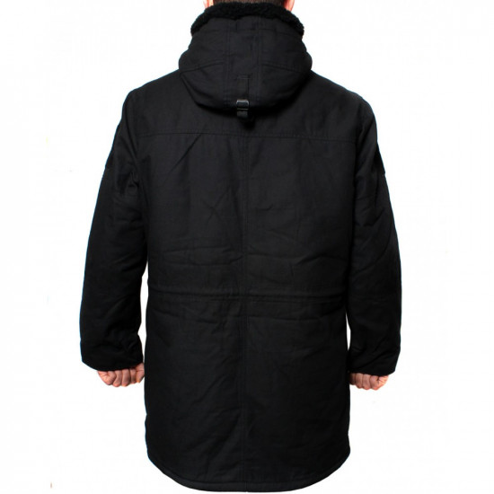 Long winter Jacket Warm black coat for everyday use