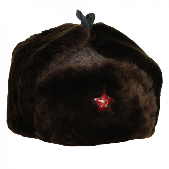   Winter Warm Officers Military Army hat warm earflaps soldiers ushanka with fur